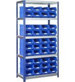 BSS Blue Storage Bin and Standard Shelving System