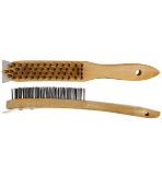ABRACS Wooden Handled Brushes with Scraper