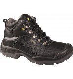 DELTAPLUS Water Resistant Leather Hiker Safety Boots - Black
