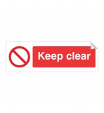 Keep Clear 120 x 360mm Sticker