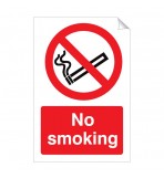 No Smoking 240 x 360mm Sticker
