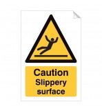 Caution Slippery Surface 240 x 360mm Sticker