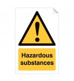 Hazardous Substances 240 x 360mm Sticker