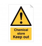 Chemical Store Keep Out 240 x 360mm Sticker