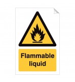 Flammable Liquid 240 x 360mm Sticker