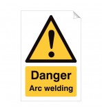 Warning Arc Welding 240 x 360mm Sticker