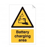 Battery Charging Area 240 x 360mm Sticker