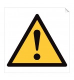 ! (Warning Triangle) 360 x 360mm Sticker