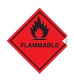 Flammable 100 x 100mm Sticker