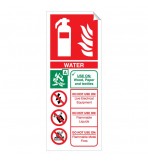 Water 250 x 100mm Sticker