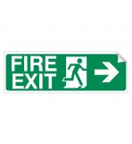 Right Arrow - Fire Exit 120 x 360mmSticke