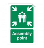 Assembly Point 240 x 360mm Sticker