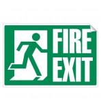 Fire Exit 240 x 360mm Sticker