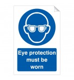 Eye Protection Must Be Worn 240 x 360mm Sticker
