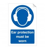 Ear Protection Must Be Worn 240 x 360mm Sticker