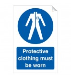 Protective Clothing Must Be Worn 240 x 360 Sticker