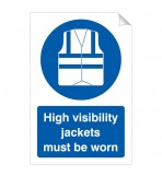 High Visibility Jackets Must Be Worn 240x360 Sticker