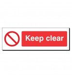 Keep Clear 120 x 360mm Sign