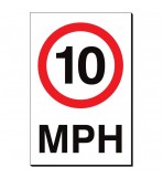 10 MPH 240 x 360mm Sign