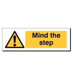 Mind The Step 120 x 360mm Sign
