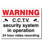 Warning CCTV Security System 480 x 350mm Sign