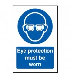 Eye Protection Must Be Worn 240 x 360mm Sign