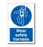 Wear Safety Harness 240 x 360mm Sign