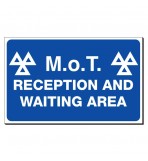 MOT Waiting Area 300 x 480mm Sign